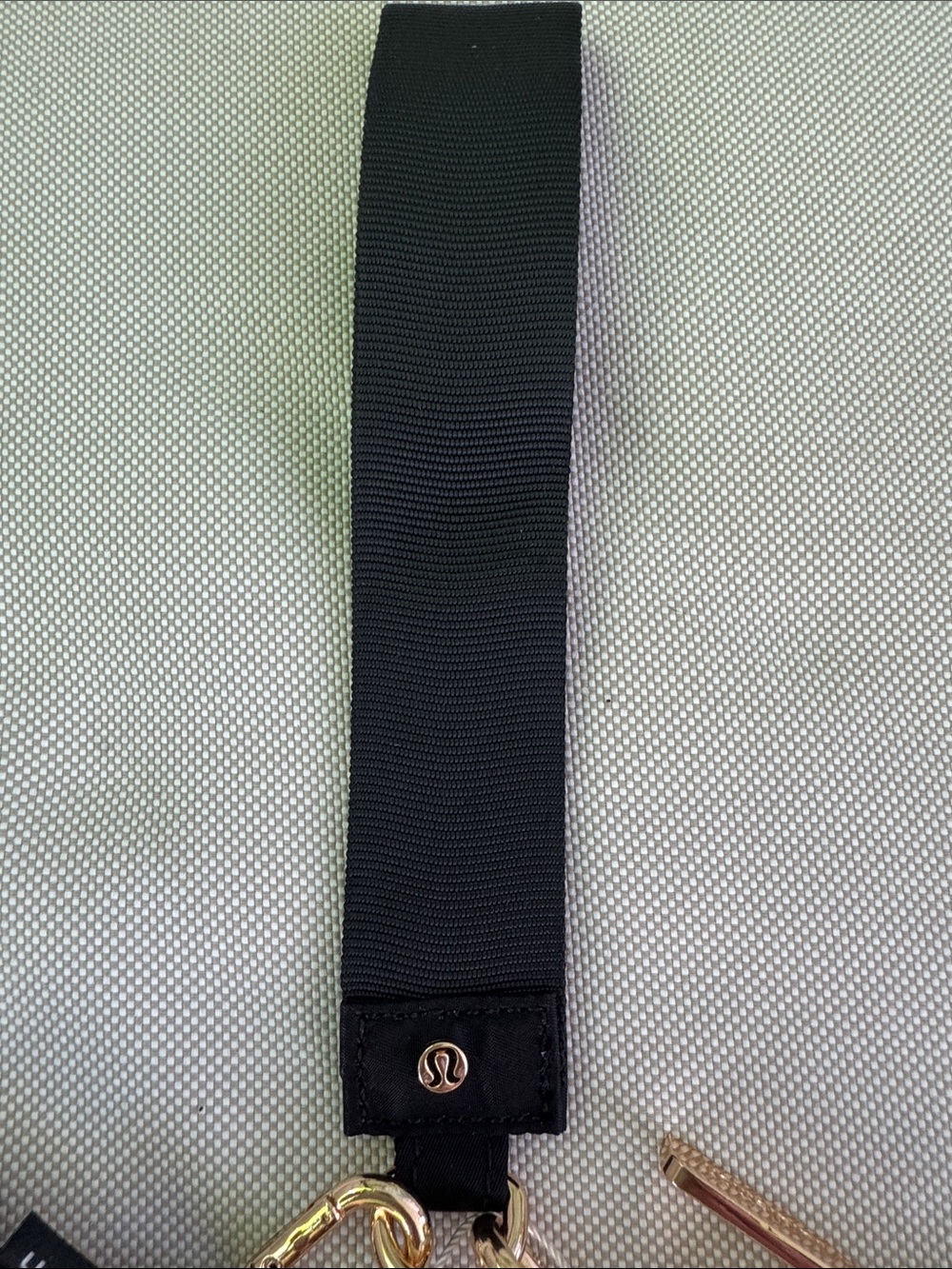 lululemon athletica Black & Brown Leopard Dual Pouch Wristlet with Gold Hardware - Picture 4 of 4